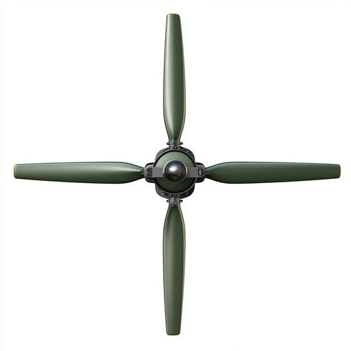 Realistic clipart of a helicopter propeller