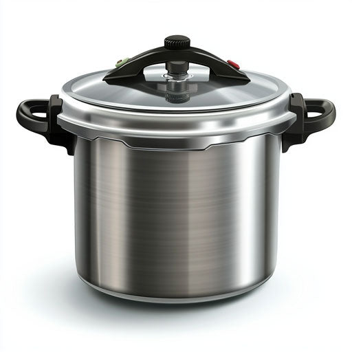 Realistic clipart of a pressure cooker, high resolution, no background, isolated