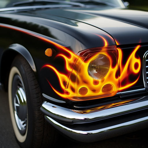 Classic flames for Mercedes Benz
