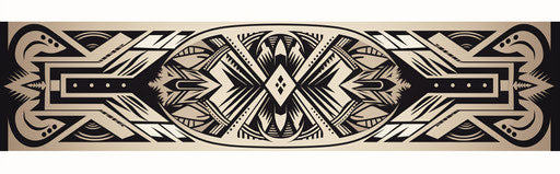 Samoan tribal tattoo on white background, detailed architecture