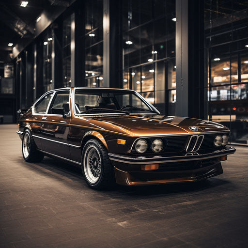 Classic brown BMW car