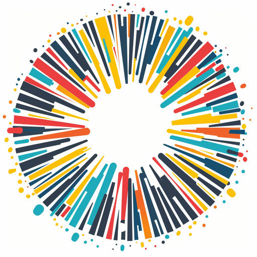 Circular logo with starburst, for exciting name