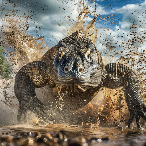 Komodo dragon hunt, dynamic action capture