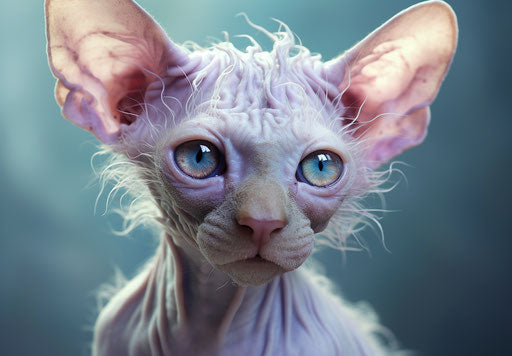 Rescue of cat cat, explosive and accurate, beige and aquamarine