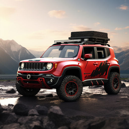 Jeep Renegade classic, a rally version with off-road mods