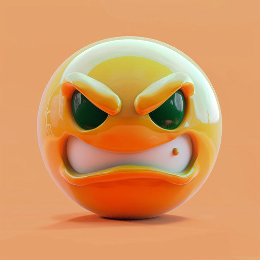 Dramatic emoticons: light orange and green, destructive, emotional sensitivity