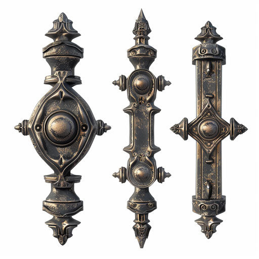 Iron clipart in a photo realistic style on flat white background