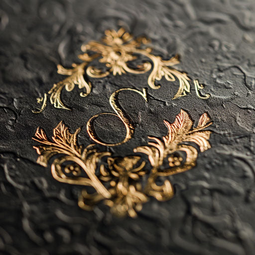 Sophisticated welding logo with monogram design and gold foil