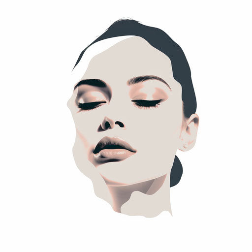 Skin clipart in Minimalist style, on white background