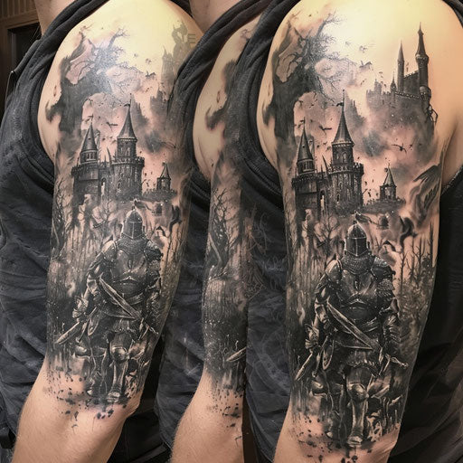 Half Sleeve Tattoo Professional Tattoo Kit