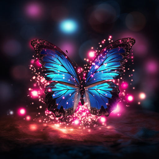 Butterfly love beautiful in dreamlike blurred atmosphere