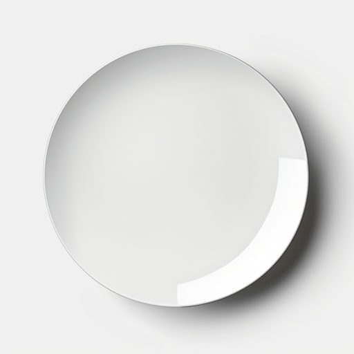 Realistic round clipart on a flat white background