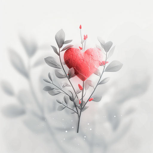Realistic February clipart on flat white background