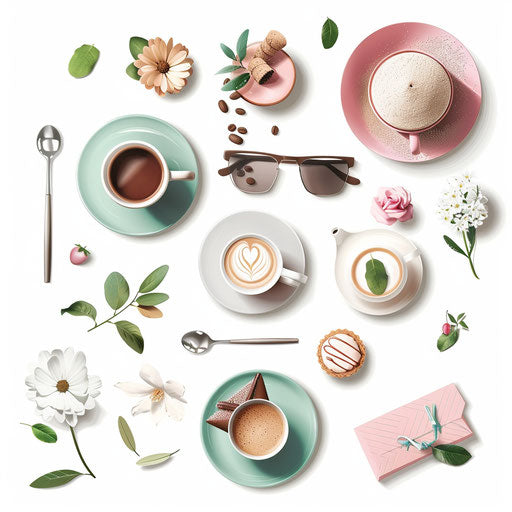 Photo Realistic Weekend Clipart on a Flat and White Background