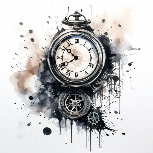 Ink tattoo decals modern watch tattoo design tattoos