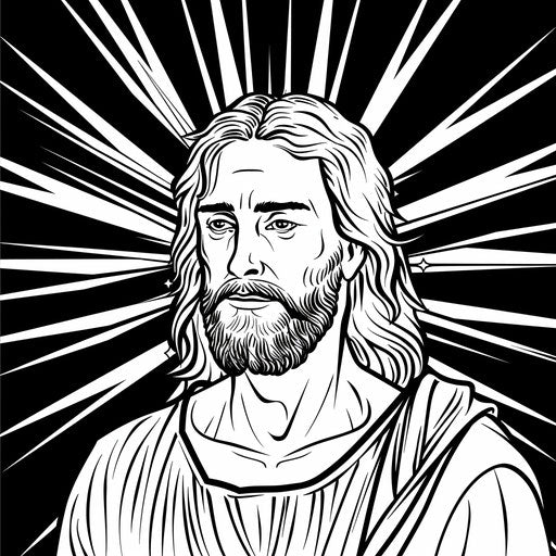 Jesus with a radiant halo