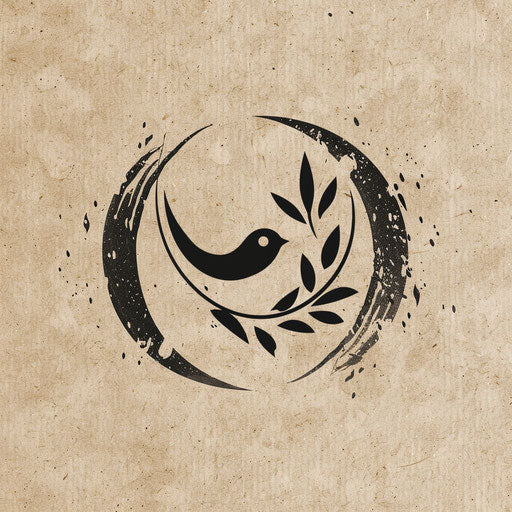 Online logo with rustic design and natural colors