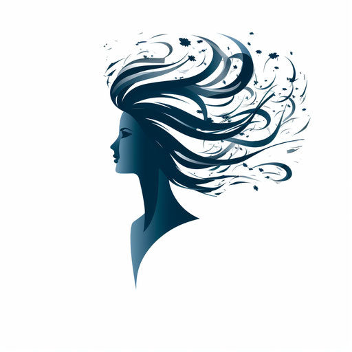 Wind clipart in minimalist style, on white background