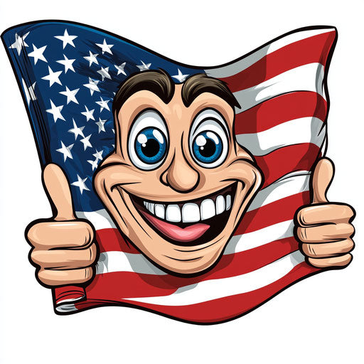 Multi-Use Flag Caricature Clipart Bundle in All Formats