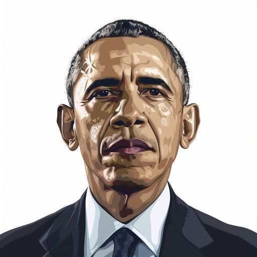 Realistic president clipart on flat white background