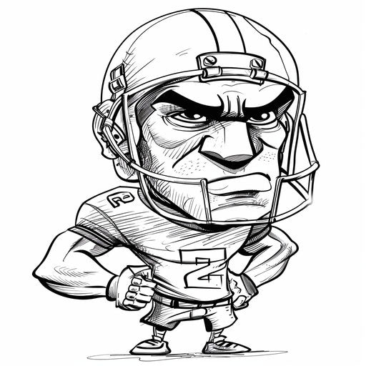 Discover Joy in Football Player Coloring Page