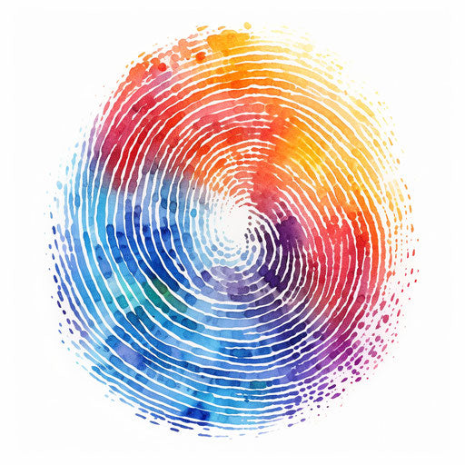Fingerprint in the style of Impressionistic Art