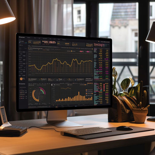 Digital dashboard tracking portfolio performance