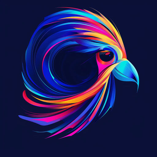 Modern, vibrant artlogo with sleek background, colorful tones