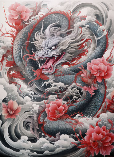 Japanese dragon tattoo design