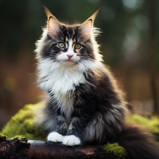 Norwegian forest cat kitten