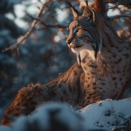 Lynx at dawn