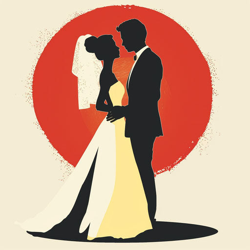 Married in line - simplicity in yellow and red tones