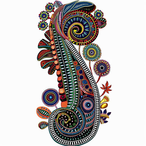 Tattoo illustration of African beadwork pattern