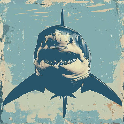 Poster for conservation campaign featuring a shark