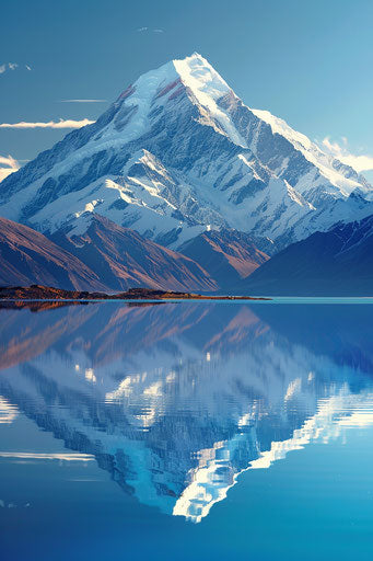 Mount Cook in vector art 2:3