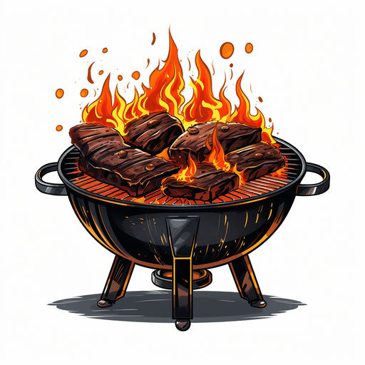 Chiaroscuro Art depiction of a grille clipart on white background