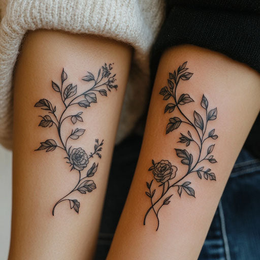 Radiant Mom Daughter Tattoos Tattoo Art Set