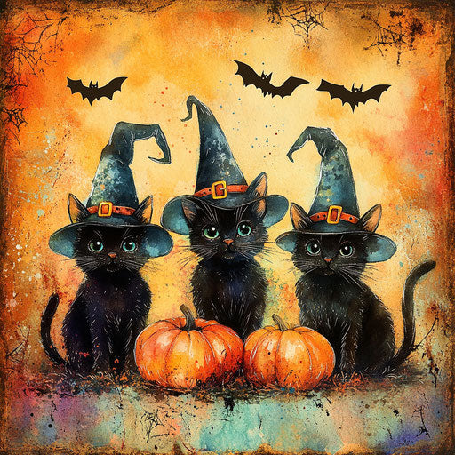 Haunted Halloween Halloween Image with Vector Outline