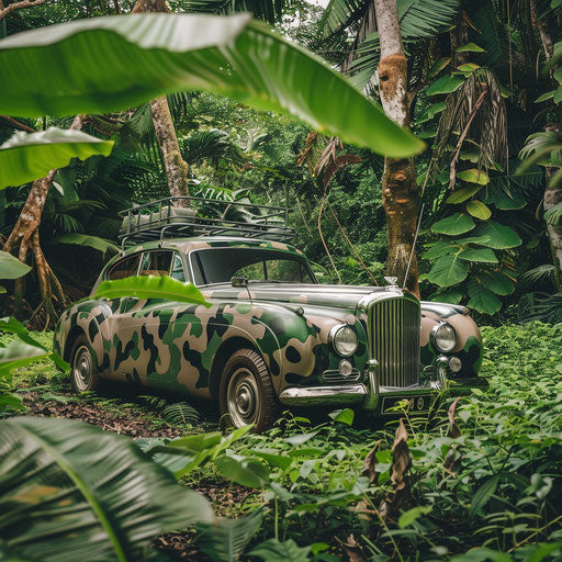 1954 Bentley R Type Continental on safari in the jungle