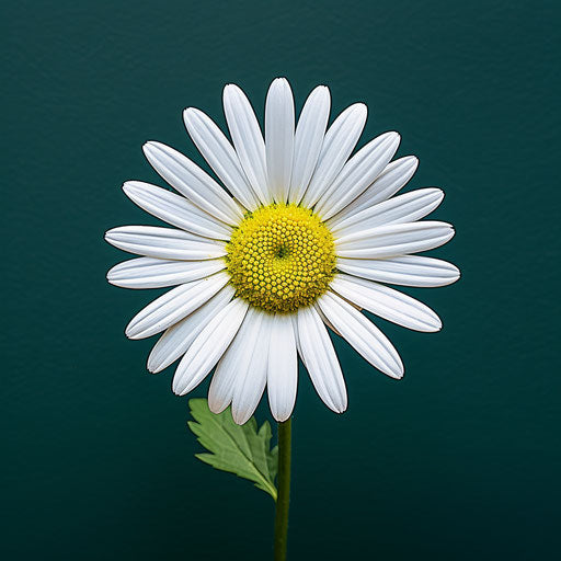 Graceful balance on dark azure and white background