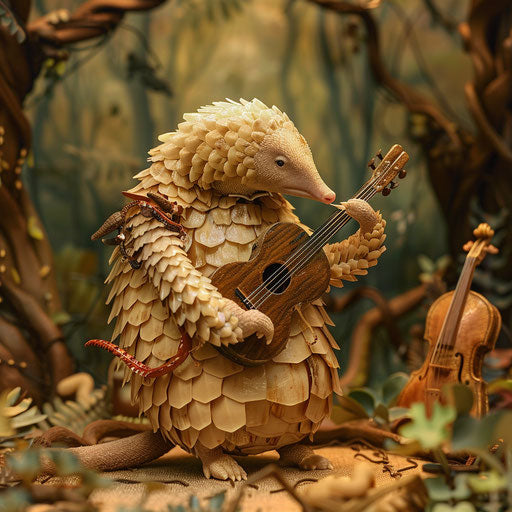 Pangolin concert for animal audience