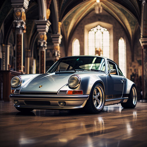 Elegant vintage sports car