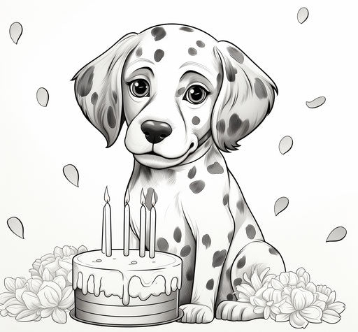 Happy birthday colouring pages for kindergarten