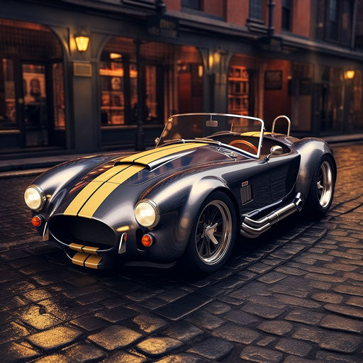 Luxury variant of Shelby Cobra AC car with high-end finishes