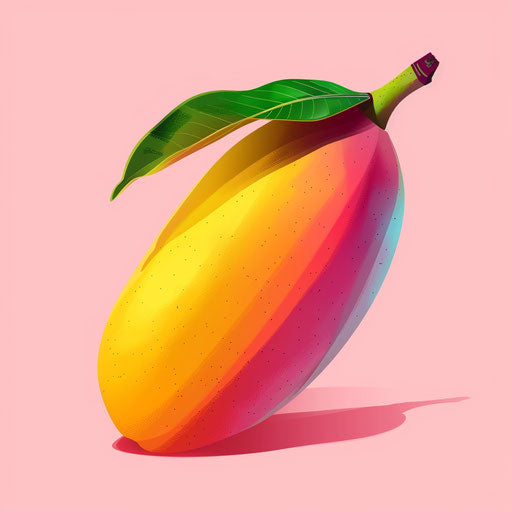 Realistic clipart with flat random background and vibrant tones