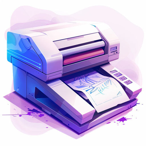 Printer clipart in a photorealistic style on white background