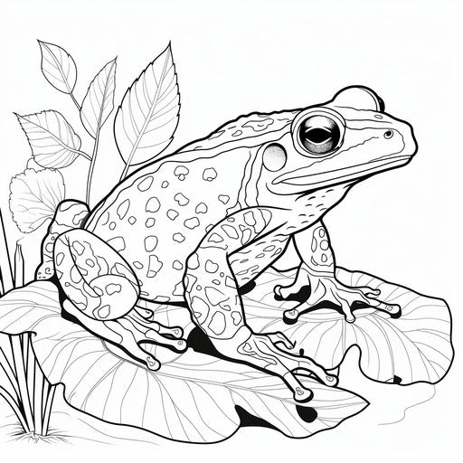 Indian frog on a flower