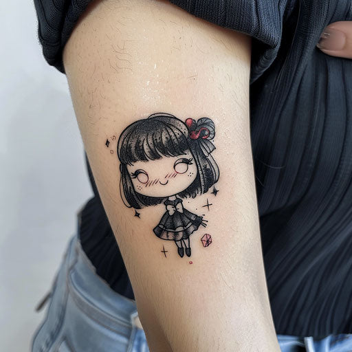 Cute small tattoos in the style of David Palumbo