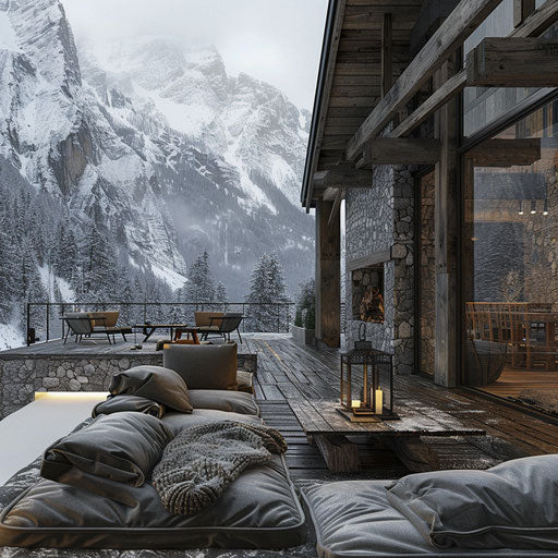 Mountain cabin with panoramic view