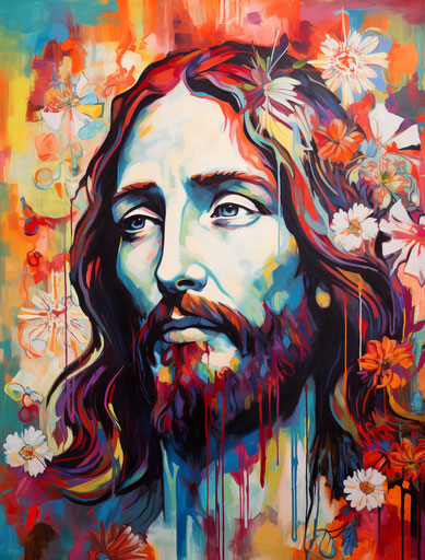 Jesus tattoos, fauvist-inspired portraits, vintage americana